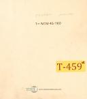 Tsugami-Tsugami NCM 45/160, Lathe Parts Lists and Assemblies Manual-45/160-NCM-01
